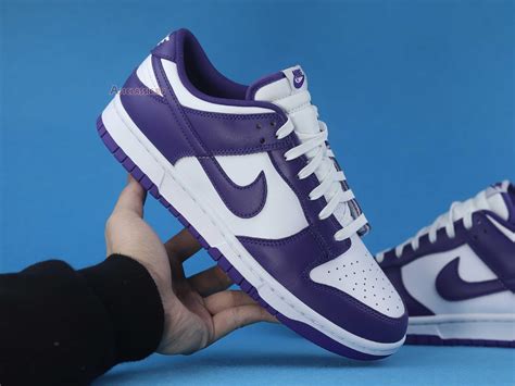 purple Nike dunks for men